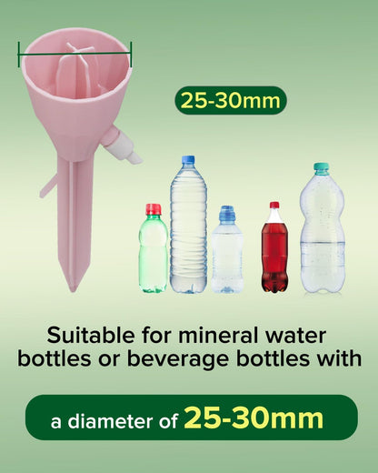 MYMULIKE 6 Pack Self Watering Planter Drip, Automatic Drip Irrigation Stakes with Adjustable Valve, Adjustable Water Flow System, Self Watering Planter Insert Devices for Indoor and Outdoor Plants