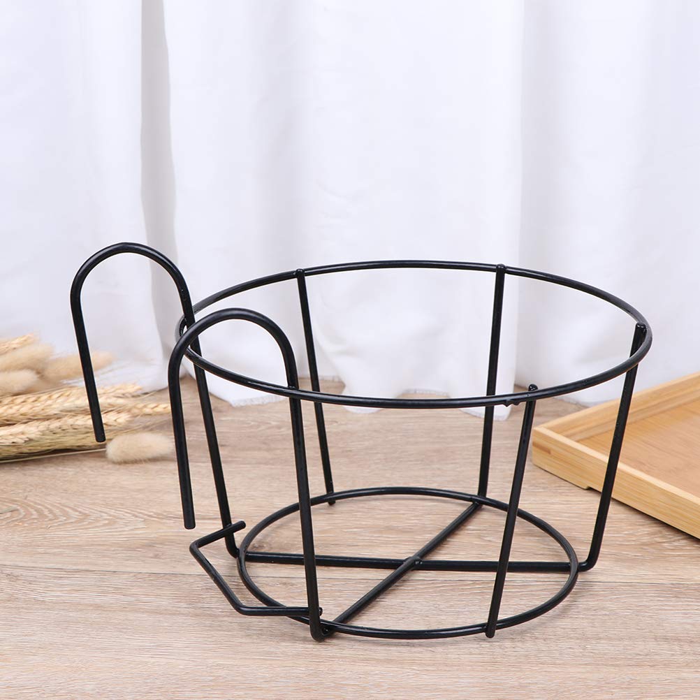4 Pack Hanging Planters for Railings Rail Planter Hanging Baskets Flower Pot Holders Iron Plant Racks Metal Fence Planter Potted Stand Mounted Balcony Plant Baskets Container,Garden Steel Pots