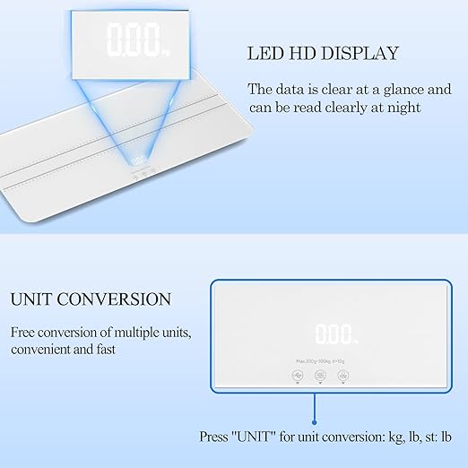 Digital Pet Scale Measuring Range 0.45lbs-220lbs Digital Pet Scale for Small-Medium Dogs/Large Cat Dog Scale is not Suitable for Large Dogs (White)