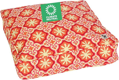Molly Mutt Medium to Large Dog Bed Cover - Papillon Print - Measures 27”x36”x5’’ - 100% Cotton - Durable - Breathable - Sustainable - Machine Washable Dog Bed Cover