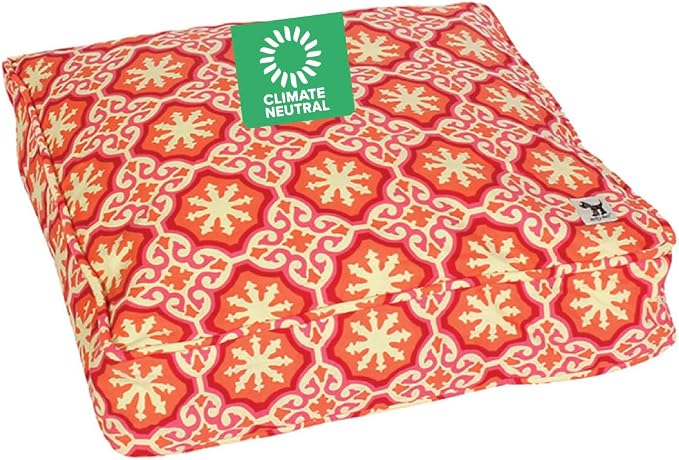 Molly Mutt Huge Dog Bed Cover - Papillon Print - Measures 36”x45”x5’’ - 100% Cotton - Durable - Breathable - Sustainable - Machine Washable Dog Bed Cover