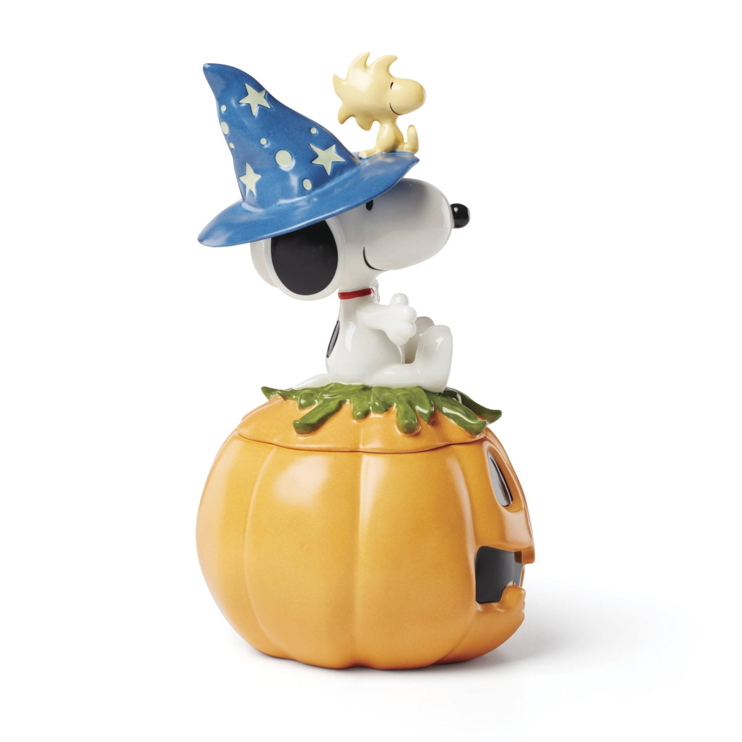 Lenox Candy Dish, The Great Pumpkin Covered Candy Dish, Snoopy on Removable Lid, Porcelain, Halloween Decorations, Halloween Table Decorations, PEANUTS Design, Fall Pumpkin Decor (1 Piece, 10-inch)
