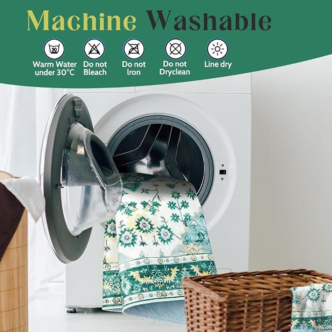 Washable Pee Pads for Dogs, 2 Pack Reusable Puppy Training Pads 72"x72" Super Absorbent Waterproof Dog Training Pads, Non-Slip Potty Pads, Whelping Pads Litter Mat Green Medallion
