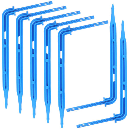 balacoo 100pcs Automatic Drip Waterer Irrigation Support Stakes Micro Irrigation Drippers Automatic Drip Stake Irrigation System Stakes Floor Ventilation Grill Spray Drip Irrigation, Blue