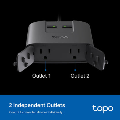 Tapo Outdoor Smart Dimmer Plug for Outdoor Lights, Matter, App Control, IP65 Weather Resistant, Works with Siri, Alexa, Google, ETL Certified, Energy Monitoring,150WLED/CFL, 2.4GHZ WiFi Only, P430M