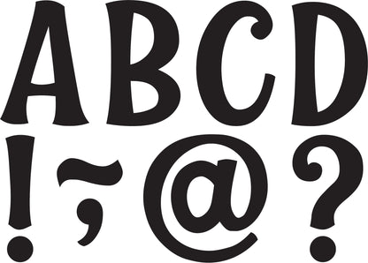 Teacher Created Resources Black Wild Whimsy 3" Magnetic Letters (TCR77516)