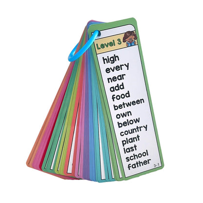 Sided Vocabulary Flashcards Educational Learning Cards High Frequency Sight Words Learn to Read Sight Words