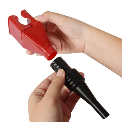 Retractable Fuel Funnel 4PCS, Durable & Foldable Design, Use for Discharging Gasoline, Diesel or Other Liquids from Trucks and Car Motorcycle，Oil Change Accessories.