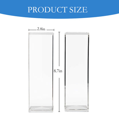 AcrylicTrays 2-Piece Cracker Trays, Rectangular Display Trays Versatile Clear Cracker, Home Kitchen and Elegant Entertaining