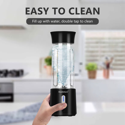 Portable Blender Cup,Electric USB Juicer Blender,Portable Juicer For Shakes and Smoothies, juice,380ml, Six Blades Great for Mixing,light purple
