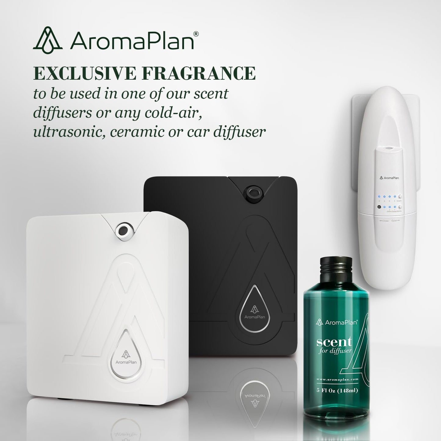 AromaPlan Hotel Scents Santal 5 Fl Oz (148ml), Home Luxury Aroma & Hotel Fragrance Diffuser Oil- Hotel Diffuser Oil for Aromatherapy- USA Made, Bigger Bottle, Bolder Aroma & Longer Lasting