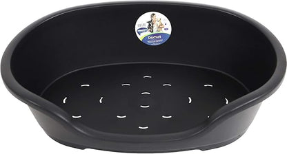 Karlie Do Not Disturb Plastic Dog Bed, 60 cm, Black
