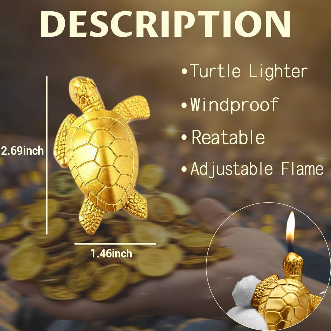 Blanzonic Cute Animal Lighter, Windproof Refillable Adjustable Lighters, Funny Keychain Lighters Gifts for Women, Perfect for Candles, Camping, BBQ (No Butane Fuel Included) (#1)