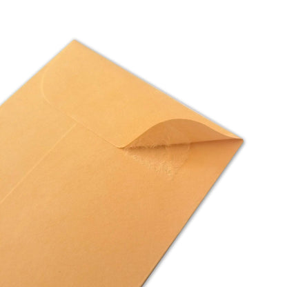 Xxcxpark 500 PCS #5 Coin Envelopes, 3.125 x 5.5 inches Brown Kraft Envelopes Classic Small Parts Envelopes with Self Adhesive Gummed Flap for Coins, Cash, Credit Cards, Seeds