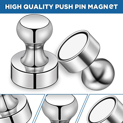 LOVIMAG Fridge Magnets 20Pcs Refrigerator Whiteboard Small Strong Magnet Classroom Kitchen Accessories Decorative Locker Set Decor Must Haves Office Calendar Refrigerador Magnetic Cute Crafts Silver