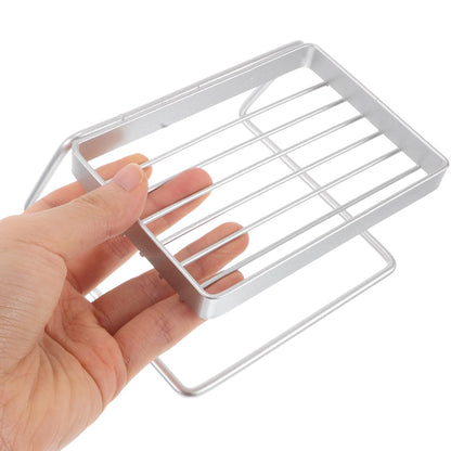 SEWACC Stainless Steel Soap Dish with Self Draining Tray Shower Soap Holder for Bathroom and Kitchen Bar Storage Box 4.64X4.25X2.55In
