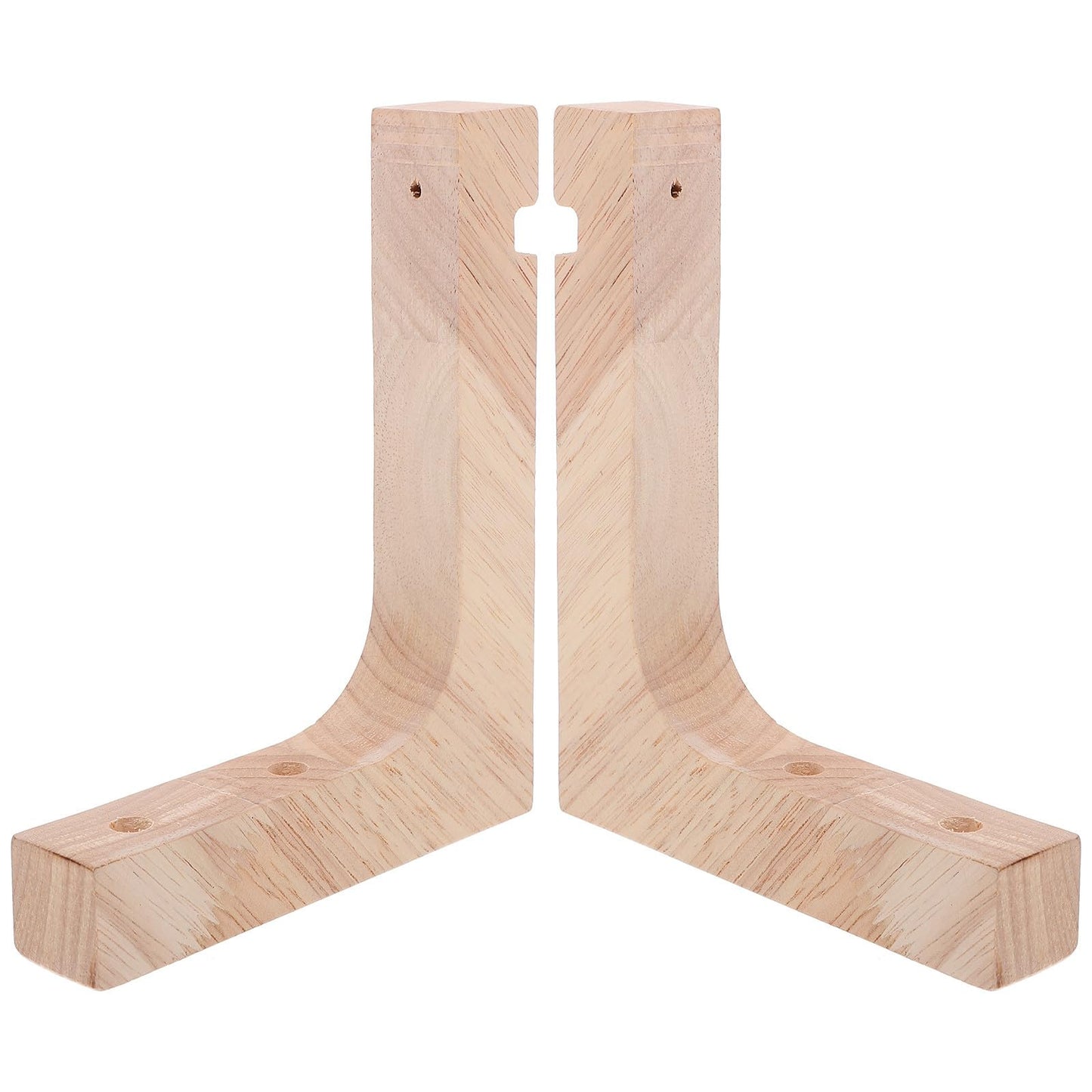 jojofuny 2pcs Wood Plant Wall Hooks Heavy Duty Hanging Plant Hangers for Indoor Outdoor Garden Planter Hooks with Natural Wood Finish