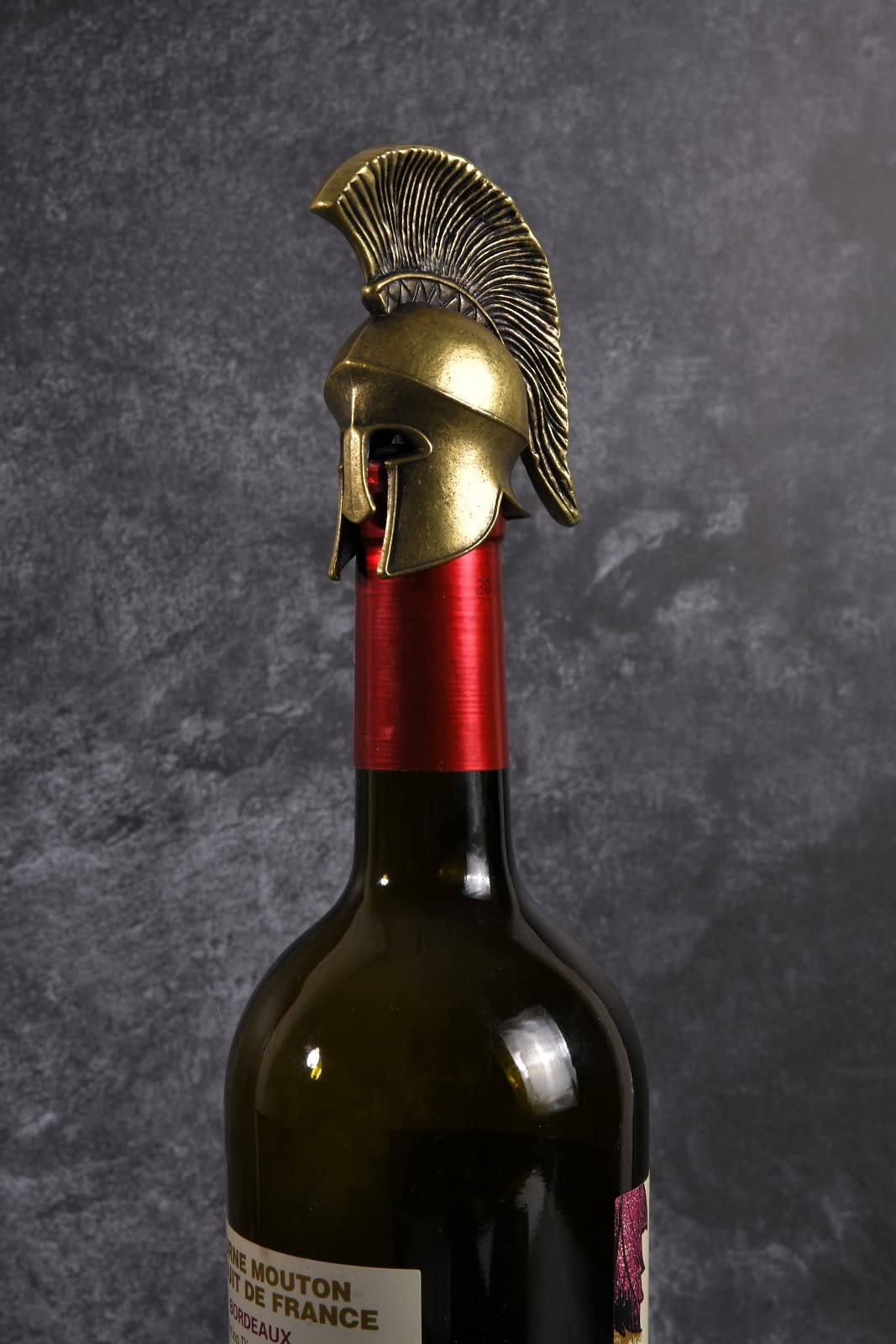 Warrior Helmet Wine Bottle Stopper for Bar Bartender Men and Women,Thanksgiving,Hallowmas,Christmas