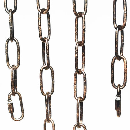 CUFEAL 6ft Aged Bronze Finish Lighting Chain Industrial Style Deco Chain (4mm)