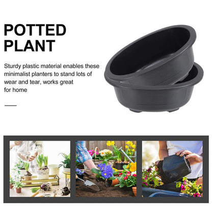 Homoyoyo 2PCS Bonsai Training Pots: 17 inch Large Bonsai Pot Oval Planter with Drainage Hole - Plastic Plants Growing for Nursery, Garden, Balcony