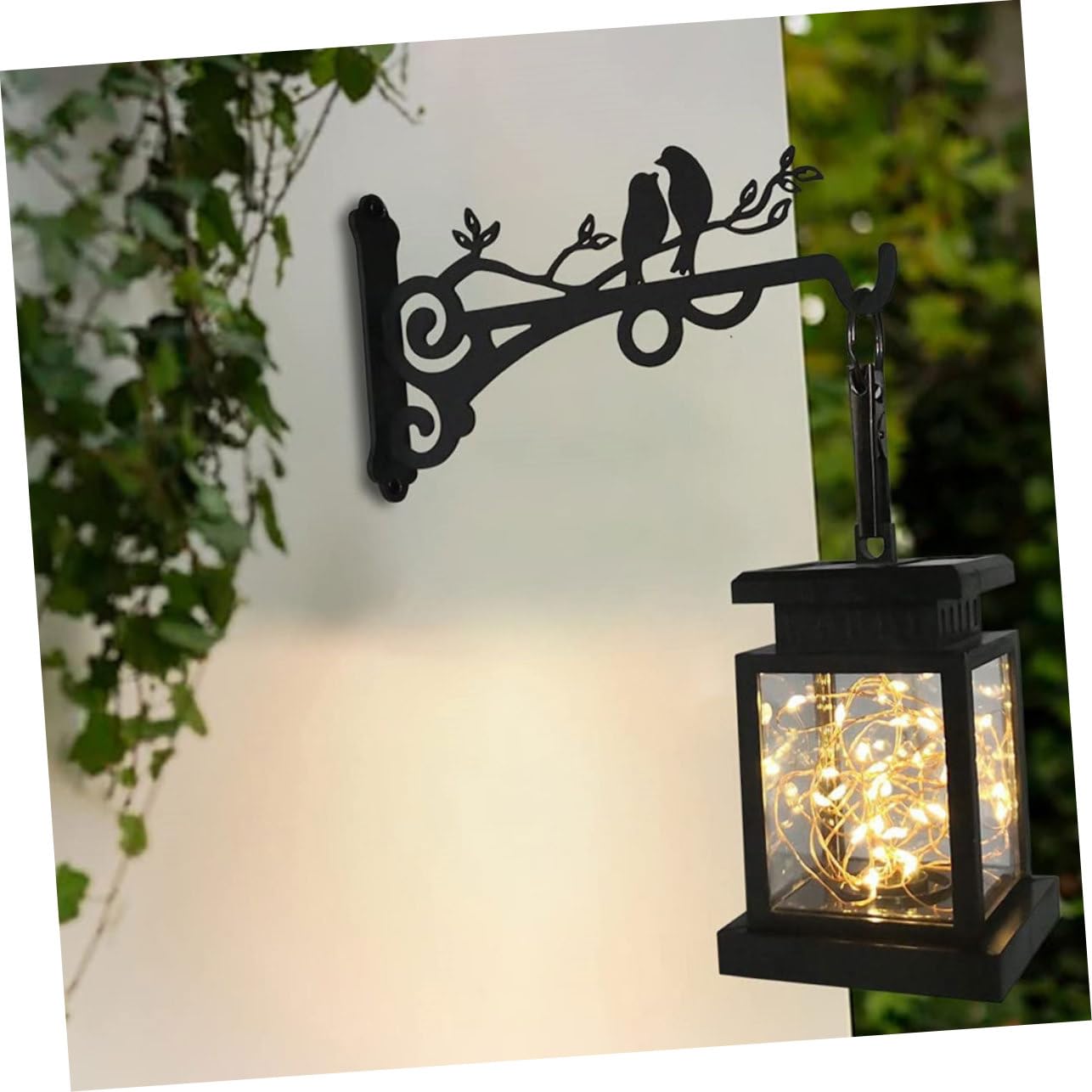 Toddmomy 2pcs Minimalist Flower Pot Holder Easy Install Balcony Garden Fence Hanging Planter