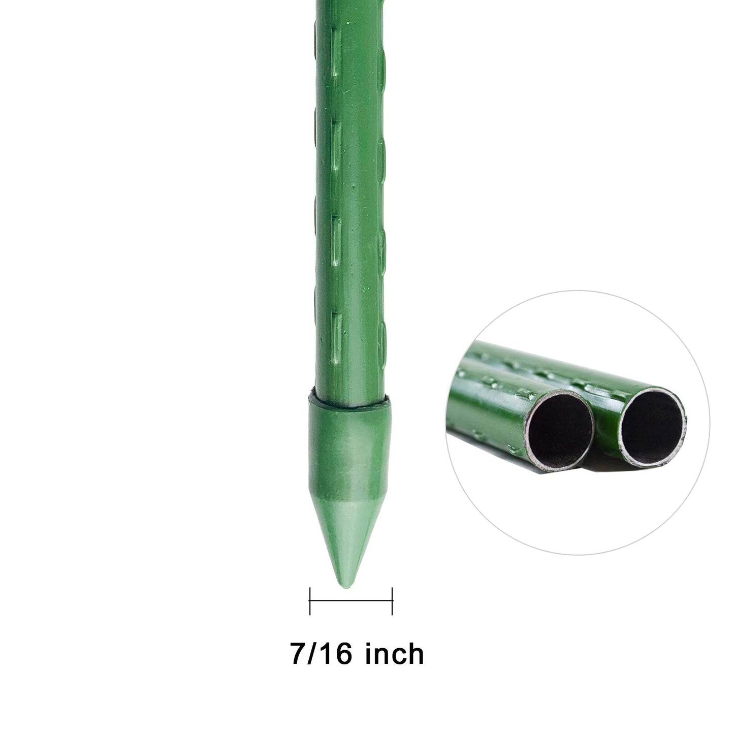 WAENLIR Garden Stakes 36 inch 3ft Sturdy Tomato Stakes, Plant Stakes for Outdoor Plants, Metal Plant Support Sticks for Gardening, Pack of 30