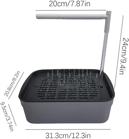 Parrot Shower - Indoor Bird Bath Station, Quiet Water Spray Unit, Automatic Cage Cleaning Flow System, Gentle Mist Bathing Setup For Finch Parakeet Cockatiel Lovebird African Grey | Home Aviary Care X