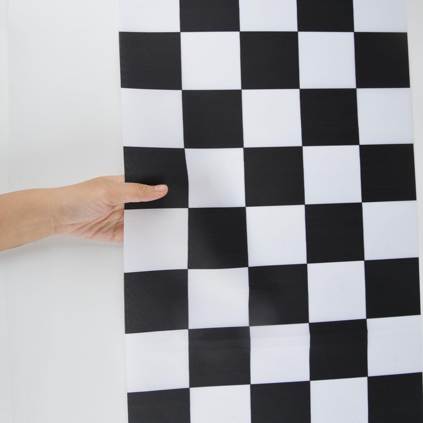 CHRORINE 2 Pcs Black and White Checkered Table Runners for Racing Cars Theme Birthday Party Boy Men Birthday Anniversary Decorations, Truck Theme Fast One Two Fast Decorations 13x108 Inches
