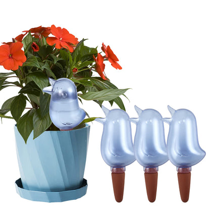 4 Pack Self Watering Spikes, Indoor Plant Watering Globes, Bird Shape Automatic Irrigation Spikes,Plant Watering Devices（Blue）