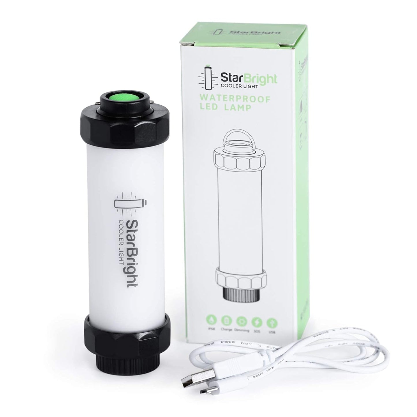 Beast Cooler Accessories Rechargeable Cooler Light Compatible with Yeti, Igloo Cooler, RTIC, Coleman - 5.3x1.6 in Waterproof LED Light Up Cooler Accessory - USB Charging - Camping Accessories - White