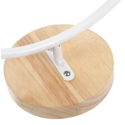 DECHOUS Wooden Base Ornament Display Stand with Hook for Hanging Globe Terrariums and Air Plants Space-saving Hanger Rack for Glass Balls Elegant Indoor Decor for Weddings and Home