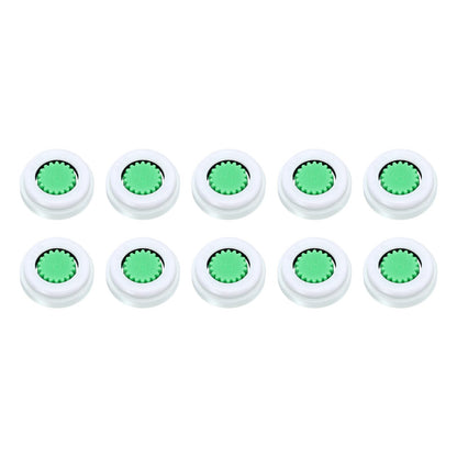 uxcell Shower Flow Reducer Set, 10 Pcs 2.0gpm Water Flow R, Green, Unfinished, POM Material