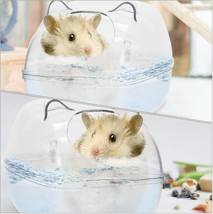 Mipcase 2pcs Hamster Bath Basins Non-dust Hamster Bathroom Small Pet Toilets for Chinchillas Bath Containers Compact and Practical Supplies