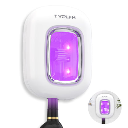 Toothbrush Sanitizer and Holder, TYPLFH Wall Mounted Toothbrush Covers Holders for Bathrooms, Rechargeable Toothbrush Travel Cleaner Case for Electric & Any Toothbrushes