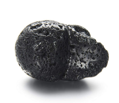 Skullis 2.0" Hot Lava Stone Crystal Skull, Hand Carved Gemstone Fine Art Sculpture, Reiki Healing Stone Statue.