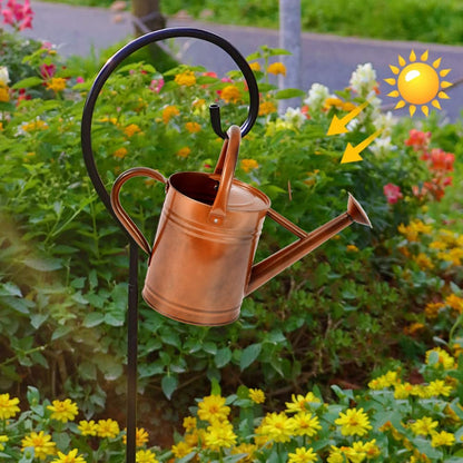 SunnyTong Metal Watering Can for Outdoor and Indoor Plants, Watering Can Decor, 1 Gallon (1 Gallon Copper)