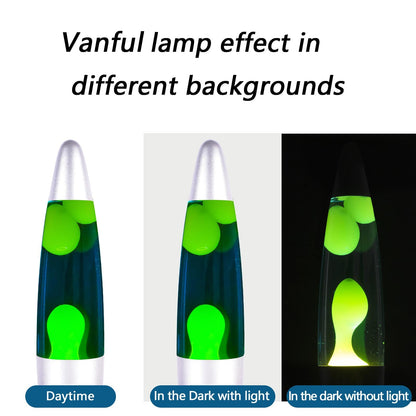 Vanful Green Magma Lamps with in Blue Liquid for Adults and Kids 13 Inches Glitter Lamp with Sliver Base Liquid Motion Lamp Great for Home Room Office Decor