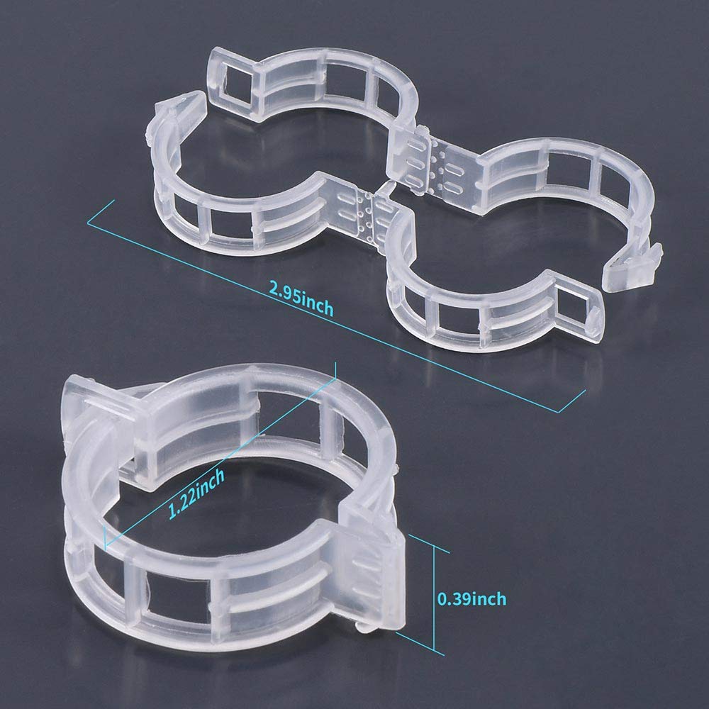 300Pcs Plastic Plant Clip, Plastic Trellis Plant Support Clips for Support, Garden Clips for Climbing Plants, Plastic Trellis Clips Plant Support Clips Vegetables Grape Vine Tomato Plant Fixing Clips