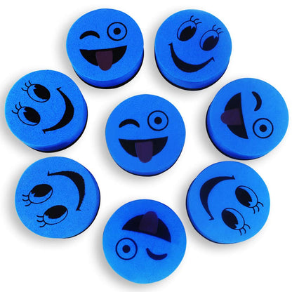 Heqishun 40 Pack Magnetic Whiteboard Erasers Dry Eraser Cleaner for Classroom, Office (Blue, 2 inch)