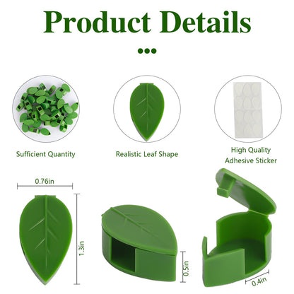 Plant Wall Clips - 30 Pcs Climbing Plant Fixture Clips for Vines & Leaf Accessories - Self-Adhesive Hanging Hooks for Indoor/Outdoor Garden