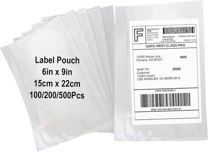 100 Pcs-6x9 Shipping Envelopes, Packing List Mailing Envelopes Clear Adhesive Shipping label sleeves Shipping Supplies for Small Businesses