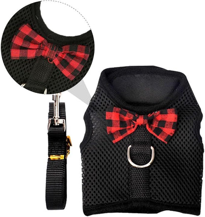BESPORTBLE Pet Harness Vest Mesh No-Pull Chest Strap Breathable Adjustable M Size 30-34cm for Small Animals Rabbit Guinea Pig Squirrel Walking