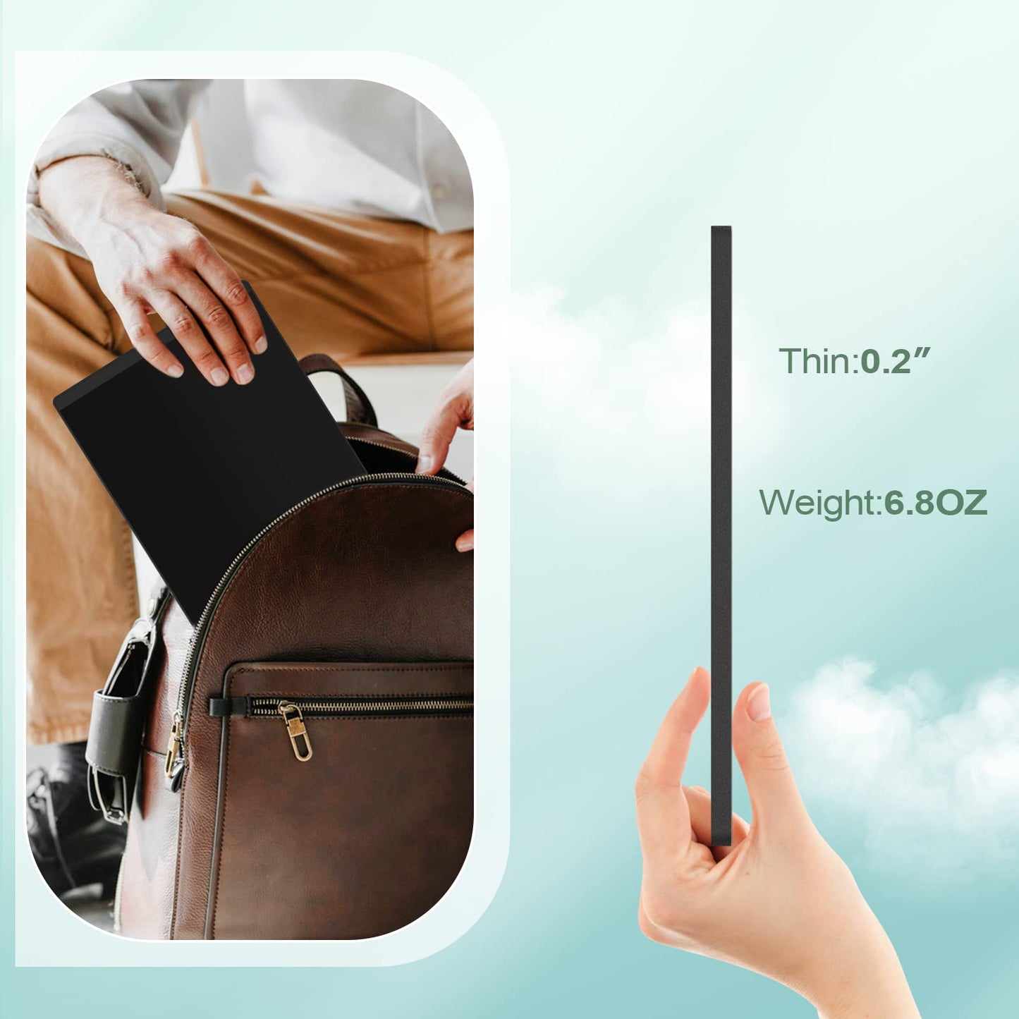 LCD Writing Tablet for Adults- 10.5″ LCD Writing Tablet,Double-Sided Full Screen,Digital Notepad for School,Office,Home,Erasable,Reusable