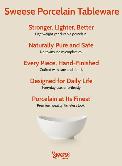 Sweese 4 oz Very Small White Porcelain Bowls - Set of 6 Dipping, Sauce, Salsa & Snack Bowls, Mini Ceramic Bowls for Condiments & Charcuterie