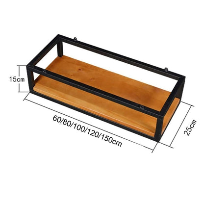 Hanging Flower Pot Display Rack - Wooden & Metal Plant Stand for Balcony, Bar, Patio, Garden - Adjustable Sizes 60/80/100/120/140cm - Stylish Railing Shelf for Flower Baskets