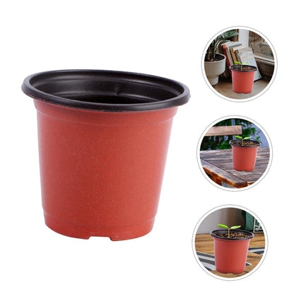 TIDTALEO 120pcs Plastic Nursery Pots with Drainage Holes Dual-Color Seedling Planter Cups for Strawberry Propagation and Plant Growth in Garden and Indoor Use