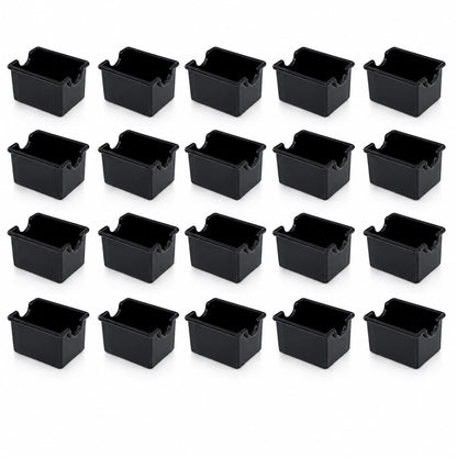 New Star Foodservice Restaurant-Grade Black Plastic Sugar Packet Holder, SAN Material, Set of 24