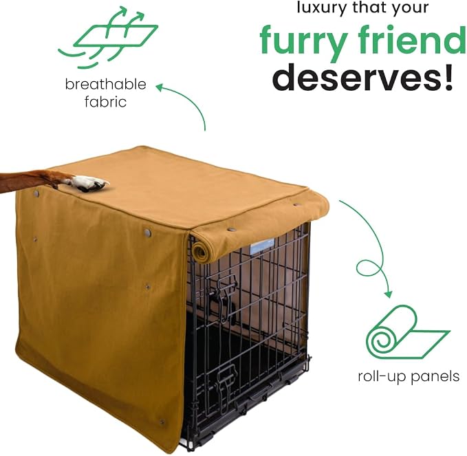 Molly Mutt Fast Car Dog Crate Cover, GOTS-Certified 100% Organic Cotton Canvas Cover for Dog or Puppy Kennel and Cage, Washable, Free of Harmful Chemicals, XX-Large, Fits 48"x30"x33" Crate