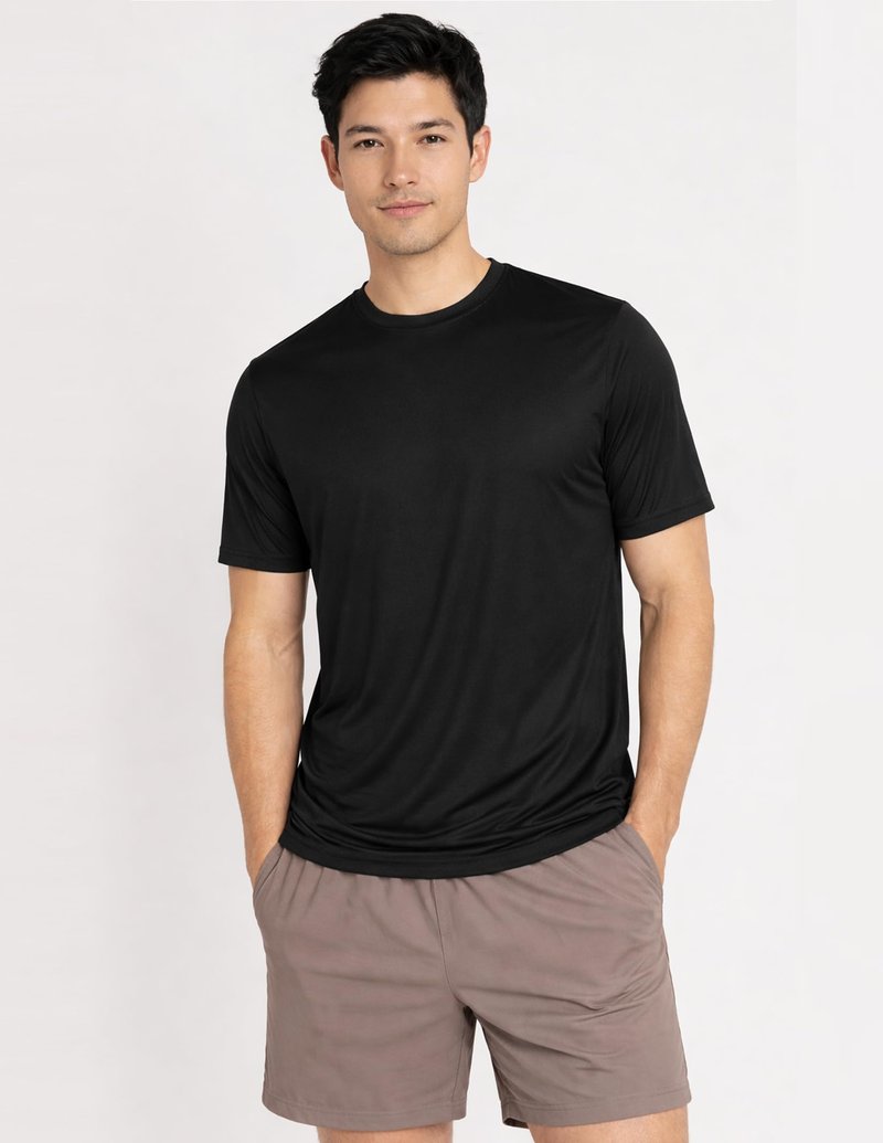 5 Pack Men’s Active Quick Dry Crew Neck T Shirts | Athletic Running Gym Workout Short Sleeve Tee Tops Bulk (Set 6, XX-Large)
