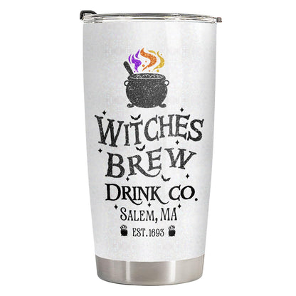 34HD Funny Witch Brew Tumbler 20oz Stainless Steel Insulated - Hocus Nutrition Facts for Halloween Fans - Birthday Present for Men & Movie Fans